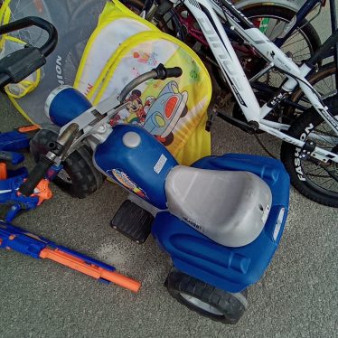 Žaislinis motociklas
