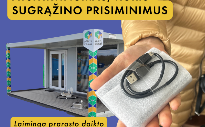 Atsitiktinumas, kuris sugrąžino prisiminimus: istorija iš „Daiktų kiemo“