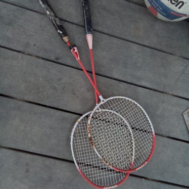 Badmintono raketės