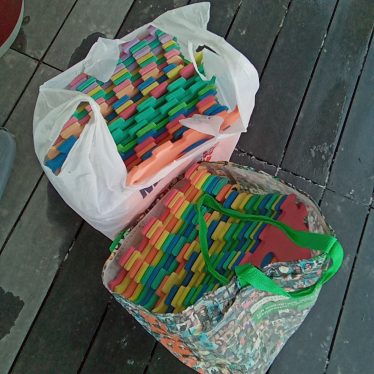 Raidelių kilimukas vaikams