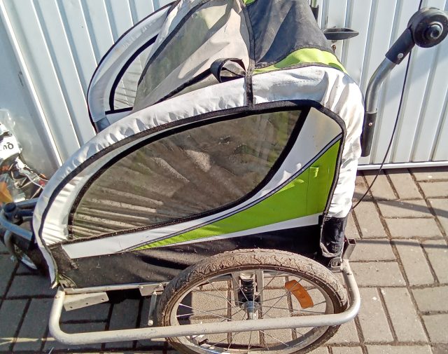 Vežimas prie dviračio