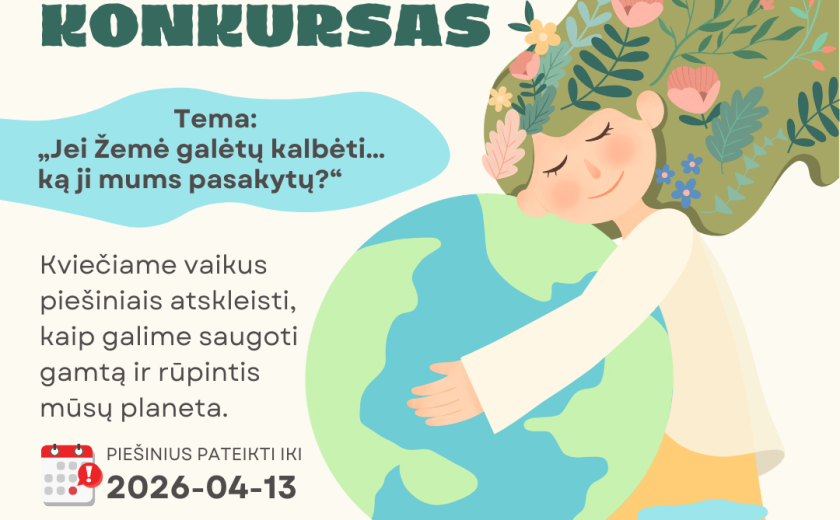 Vaikai kviečiami piešiniais prabilti apie mūsų planetos ateitį
